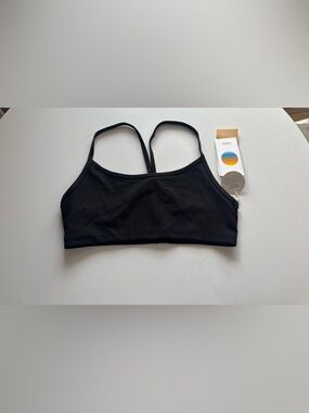 Vuori Black Strappy Sports Bralette AllTheFeels Bra New Size M